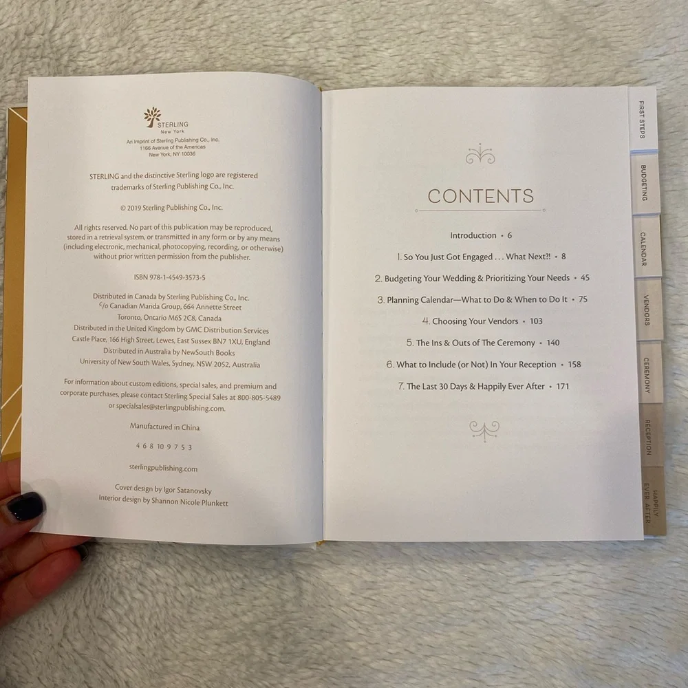 Wedding planner book